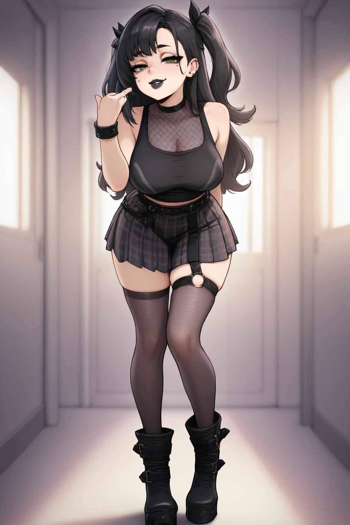 Wang Bang black dress