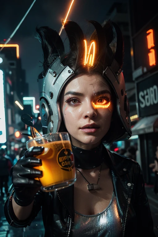 there are two people that are sitting next to each other, cyberpunk angry gorgeous druid, 5 0 0 px models, tribal jewelry, inspired by Kim Keever, rusty biomechanical cyborg, cyberpunk 2049, hippie chic, cg art --auto --s2