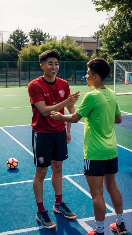 tmasterpiece,best qualtiy,Two boys,High five,年轻,vibrancy,sport