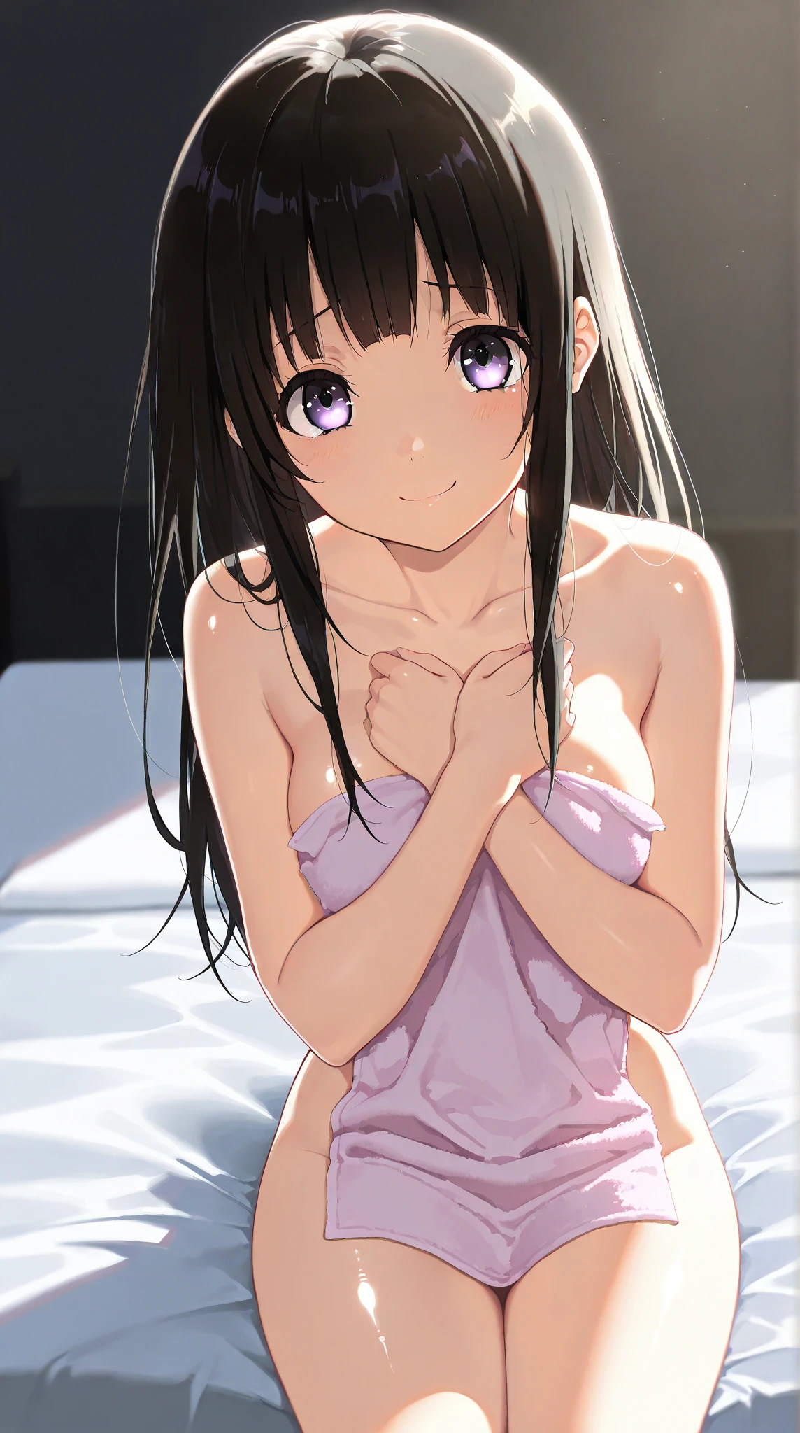 Masterpiece、Highest quality、Woman 1、Male Body 1、Super detailed Black Hair、Blunt Bangs、Butterfly hair fastening Smiling、blush Purple Eyes、Detailed depiction of the eyes Small breasts、Soft thighuscular belly、vagina、Pussy、clitoris、Female organ、sexual organic matter Straddling a man's body、On all fours、SEX、play sex、Sex、woman on top、Insert、vaginaにInsert、sexual organic matterをInsert、Spray sperm、A lot of sperm、Sperm-drenched、Intense sex、激しくInsert、Creampie Face is close、Facial Close-up、Bring your head closer ceiling