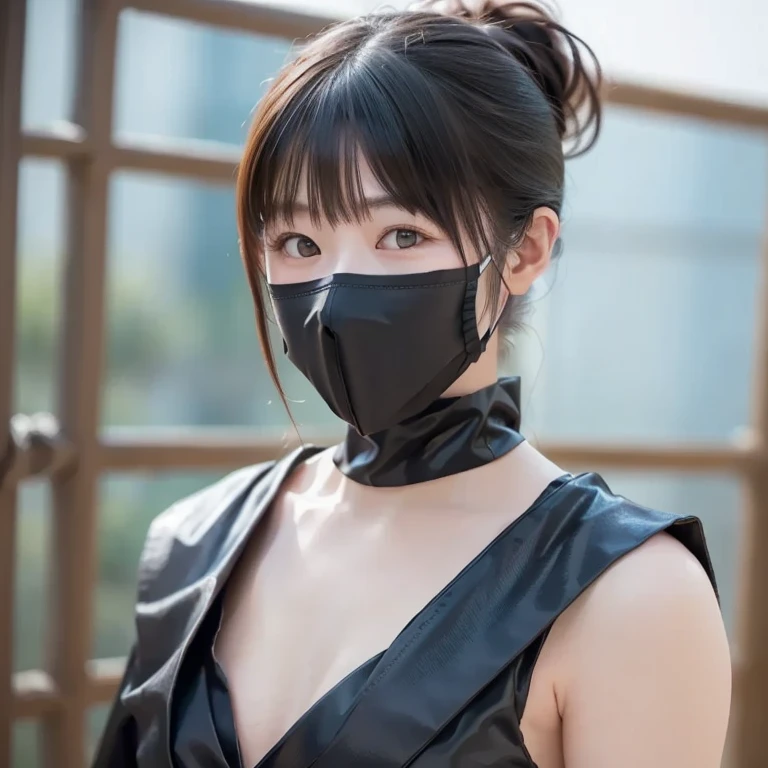 (High resolution:1.3), (16k, Photorealistic, Raw photo, Best image quality: 1.4), Japanese, (One Girl),  (Black-haired、short hair:1.3), Beautiful Hairstyles, (Realistic Skin), Beautiful skins, attractive, 超A high resolution, Surreal, High detail, Golden Ratio, Highly detailed cute girl,(20-year-old), (Hide your face:1.5)