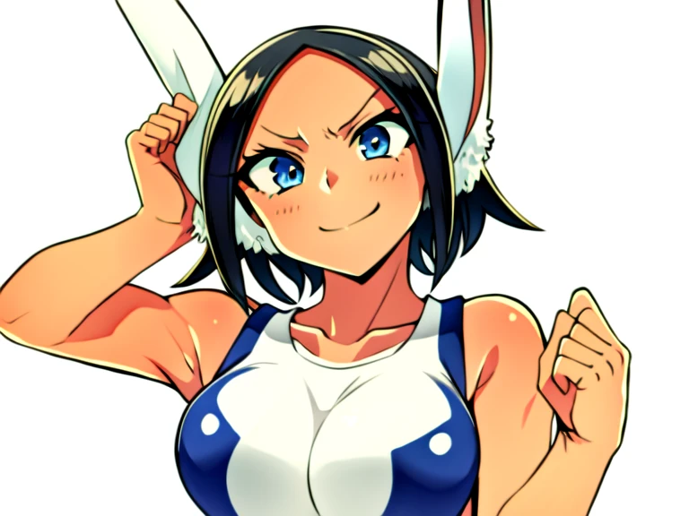 3062197697 Kanae Hyiori, a beautiful Water Tribe woman, has red eyes, long brown hair, and dark skin. She has a toned and strong body. In front of a luxurious igloo, she is wearing a standard Water Tribe coat, with a close-up capturing the harmonious beauty between her natural breasts, showcasing her natural charm and outgoing personality, nsfw.