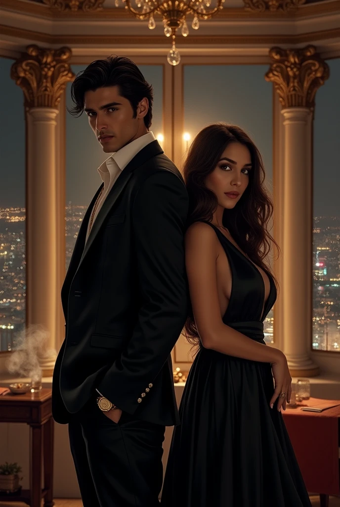 Romance between a young, handsome mobster and a young, pretty girl, both are together on the cover of the film