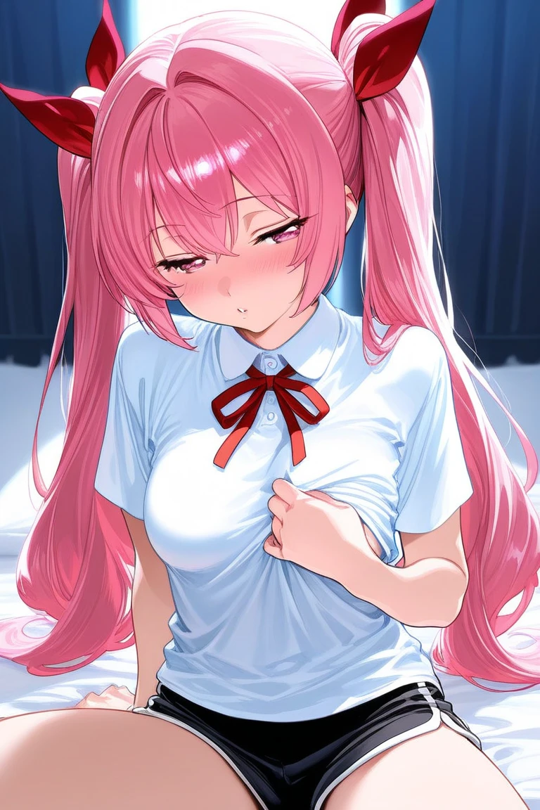 ((Top Quality、16K、masterpiece:1.3))、a tall and beautiful woman、Perfect Figure:1.4、(dream aesthetic) Slim Abs, young natural girl (otome dori) solo, long voluminous pale-pink hair 、messy hairstyle (with hair bangs), turquoise-blue eyes, pale-white skin (highlighted, realistic shading)、huge bust (realistic large breasts)、Highly detailed facial and skin texture、(A detailed eye, Symmetry Eyes, Clear realistic eyes, Double eyelidd、Cold-stricken face、Symmetrical face), very realistic skin, goth makeup, Royal sisters full of fans、The Telegraph Esbian、peach buttocks, white bra and panties, black tights, squart、(Raw foto:1.2)、((Photorealcitic:1.4))Top Quality、masterpiece、Real Photography、very delicate and beautiful.、super detailed CG、Unity、8K photo wallpaper、delicate detail、best qualtiy、Highly detailed CG unity 16k wallpaper、absurderes、Incredibly Absurd、huge file size、extremely highly detailed、Hight Resolution、ighly Details、Beautiful detail girl、extremely beautiful eyes and face, cute eyes look、Facial light、cinematic lightings、(realistic pantyhose) 1girll、see -through, inside house (bedroom) 、ulzzang-6500、The Telegraph Esbian, different poses at different angles,