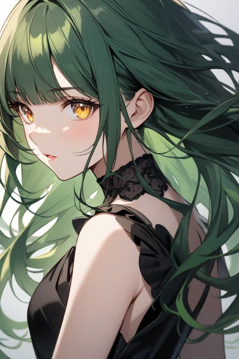 1girl, (solo), grim reaper, (death mask:1.1), underworld, dark plain, skeleton clothes, bones, shadow tendrils, monster, (bare breasts:1.1), nipples, very long hair, floatiing hair, messy hair, frills on clothes, (green hair:1.1), accessories, (from side:1.1), gloomy atmosphere, (masterpiece), (hyper detailed), (intricate detail), (detailed pupils), [high contrast], 8k, vivid color, dynamic, best quality, highres, highlight, shades, <lora:HairFloatingUp123:0.6>,
