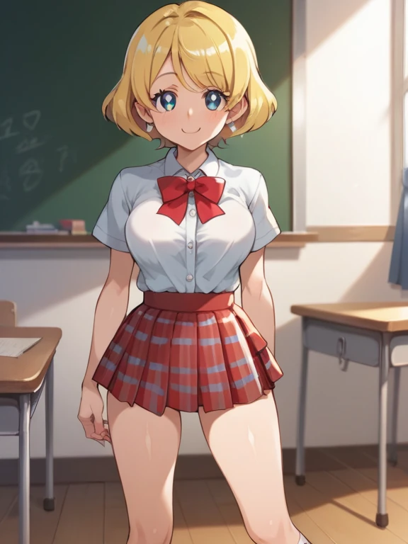 Anime Moe Art Style,Highest quality,High resolution,Anatomically correct,Multiple Girls,Mid-teens,color々Girl with a hairstyle,A lady-like girl,Super detailed,Big Breasts,Shiny skin,Beautiful Skin,A rich expression,A big smile,high school girl,Nipples are visible,classroom,Sit at a desk,Naked upper body,The lower half is only underwear,sexy,Eyes drawn in detail,8k