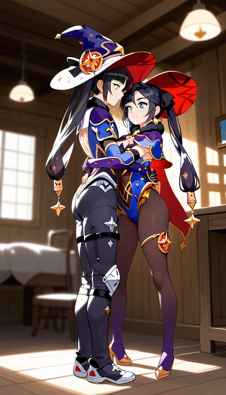(best quality, In 4K, 8K, High resolution, muste piece:1.2),Super detailed, (Reality, photorealistic, photorealistic:1.37),30 year old woman,ripe woman,Mature woman,((Inside a castle),muste piece, Top quality, Ultra-fine,maximum resolution, Extremely detailed, ((Armor,white panties,holy knights,thigh high socks,huge breasts,groin,bottomless)),thong,Cord,long blue hair,Seductive thighs,standing,blade in hand,from behind,ass