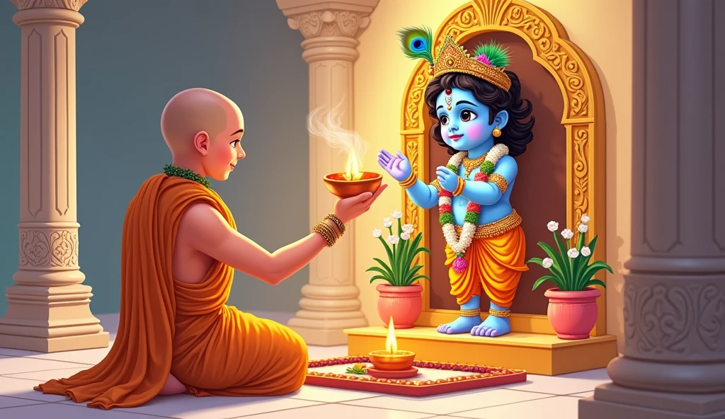 Lord Krishna when he born in prison