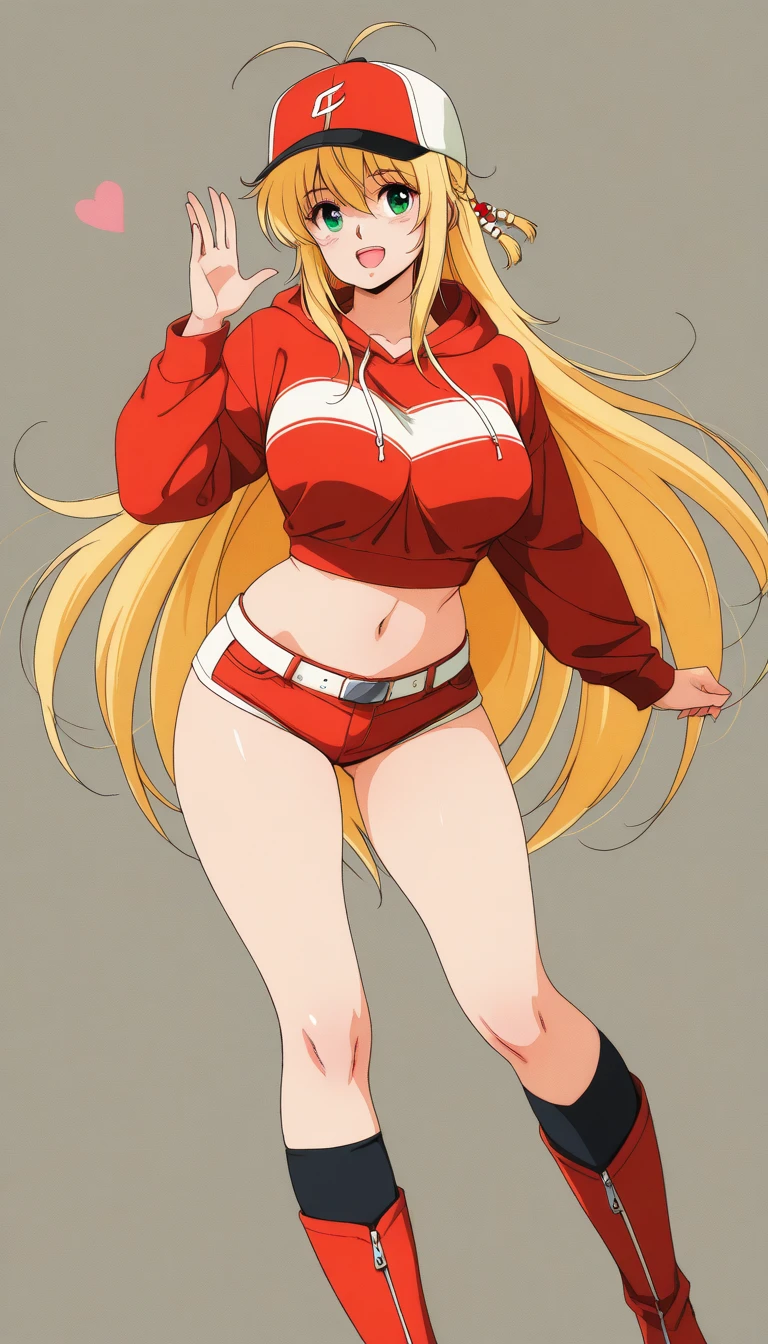 otima qualidade, obra prima, feminino, Jessie, long hair straight back, olhos azuis, de costas, bunda empinada, uniforme de foguete da equipe branca, sexy, sbikini, Pose envergonhada, esbelta, magra, luzes ambientes, detalhadas, luvas pretas curtas, r vermelho na roupa, Standing in a city, Saia, brincos