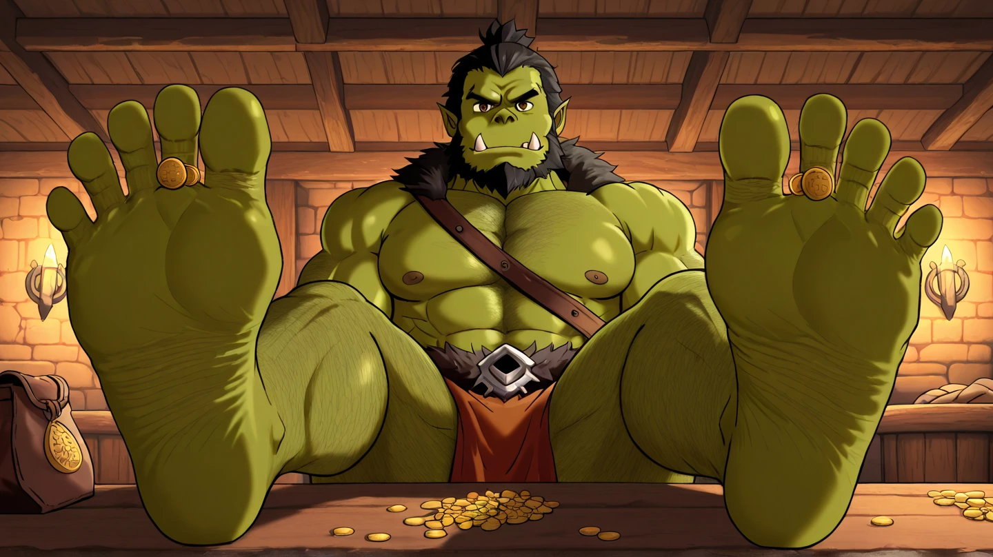mature male, (male focus:1.2), fat, happy smile, Training
BREAK
(mature male:1.3), (muscular:1.3), orc,0rc, (green skin:1.2),( casual:1.4)