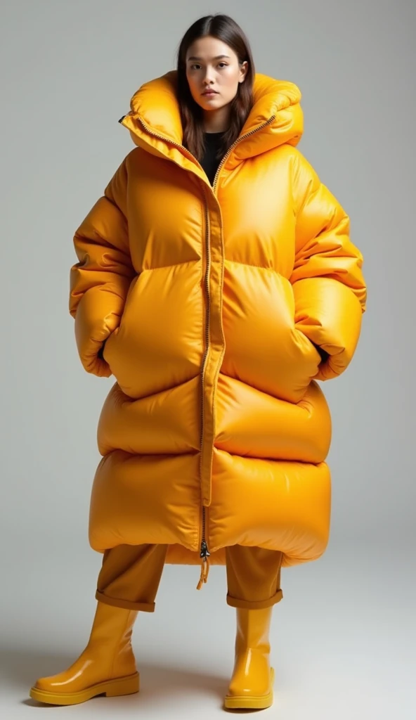 An outfit in the shape of oranges 