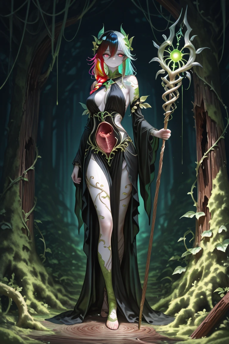 thorns, dryad, full-body shot, gorgeous woman