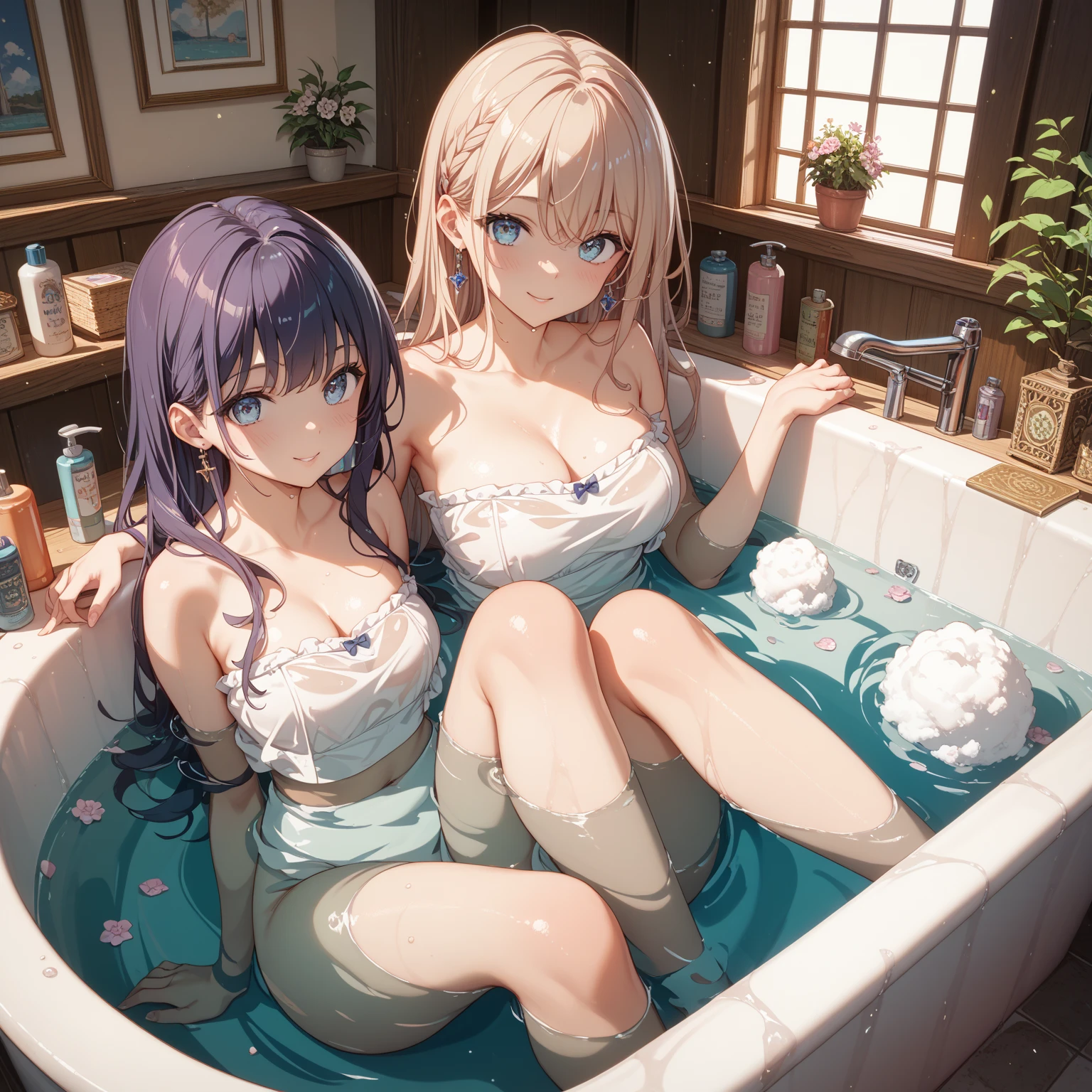 masterpiece, best quality, high quality, detailed, ultra detailed, hyper detailed, insanely detailed, exquisite, beautiful, FHD, Full-HD, 4K, 8K, 16K, highres, absurdres, hot spring, (1girl and 1boy), ((I have a bath towel wrapped around me)),excited, on all fours, short hair, black hair, black eyes, slim, beautiful breasts, beauty mark, shiny skin,oily skin,blush,doggystyle,intercourse with a man,vaginal penis,sweat,drooling,cum in pussy,cum on body,(excessive cum),pojecile cum,
