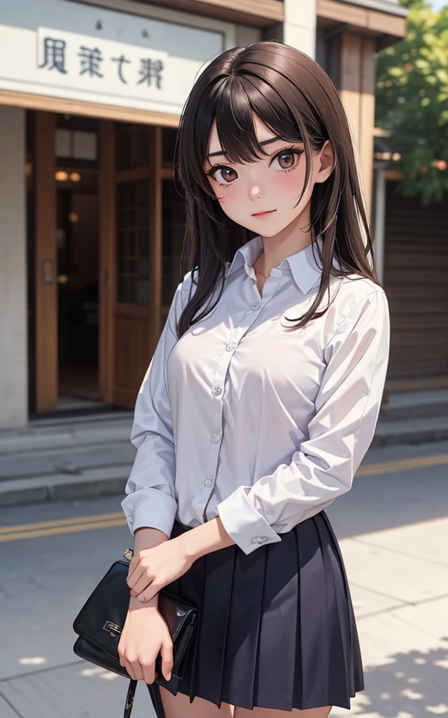 (masterpiece:1.2),best quality,extremely detailed,realistic,(photo-realistic:1.5),
BREAK
cute girl,solo,shiny skin,small breasts,twintails,
perfect detailed eyes,perfect anatomy,
cute eyes,(pink eyes:1.3),(pink hair:1.4),
BREAK
school uniform AND white shirt AND black skirt,
BREAK
classroom,
BREAK
looking at viewer,character focus,
BREAK