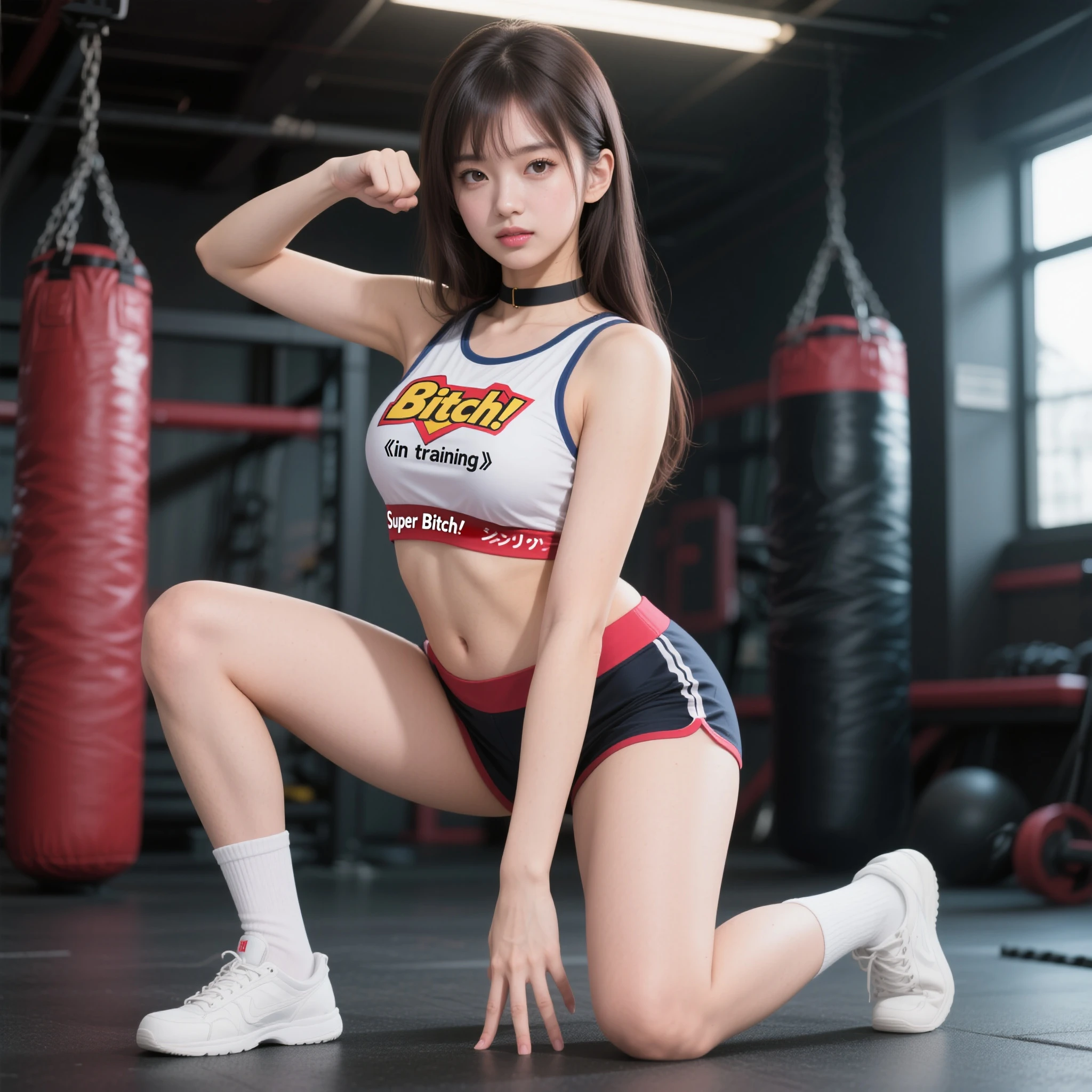 girl,stadium,Huge crowds of people,Gymnastics competitions,gym_uniform,Reality,High Leg Raise,Gymnast,