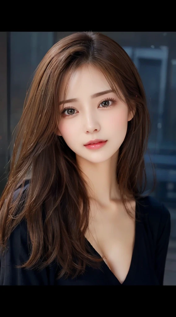 (((8k,Very detailed,Attention to detail、highest quality,masterpiece,Attention to detail))),RAW Photos & Realistic atmosphere,Professional Lighting,Beautiful dark eyes,Glossy lips,beautiful黒い Eyes,White skin、Deep black eyes,とてもBeautiful face,とてもBeautiful face、Beautiful face,beautiful, Glossy lips,beautiful Eyebrows,Realistic Skin, Realistic Young Gravure Idol,Very cute woman , Young Gravure Idol, Young Gravure Idol, とても美しくてかわいいbeautiful 21 year old beauty,Incredibly beautiful and elegant,beautiful 21 year old beauty,Natural soft light,(Shiny Hair,,beautiful and kind eyes:1.5),Gentle features,Shapely breasts,Long Hair,beautiful posture,No makeup,Looking into the camera,Japanese women,