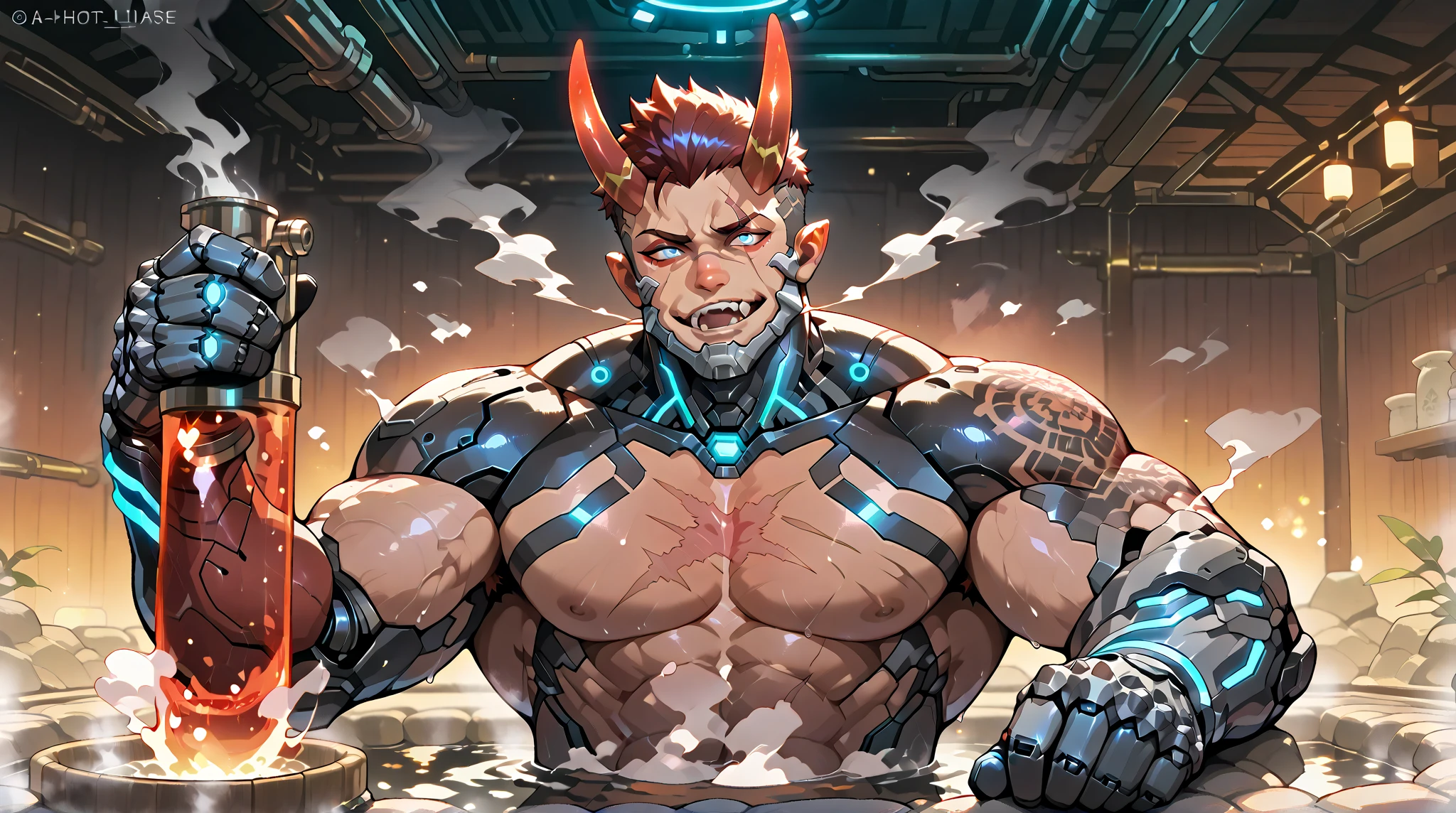 muscular,male dragon man,Fighters,cockpit,Control stick,Pitch Resuit,Mokkori,machine attached to the crotch,cyberpunked