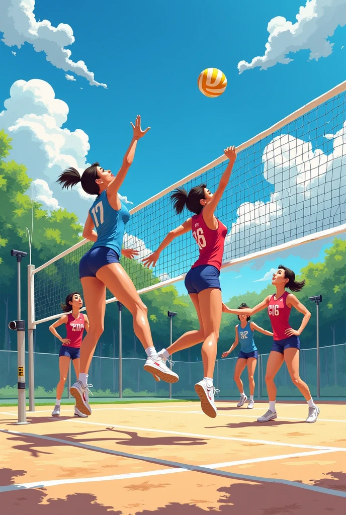 women's (beach volley) . (muscle: 2.0)