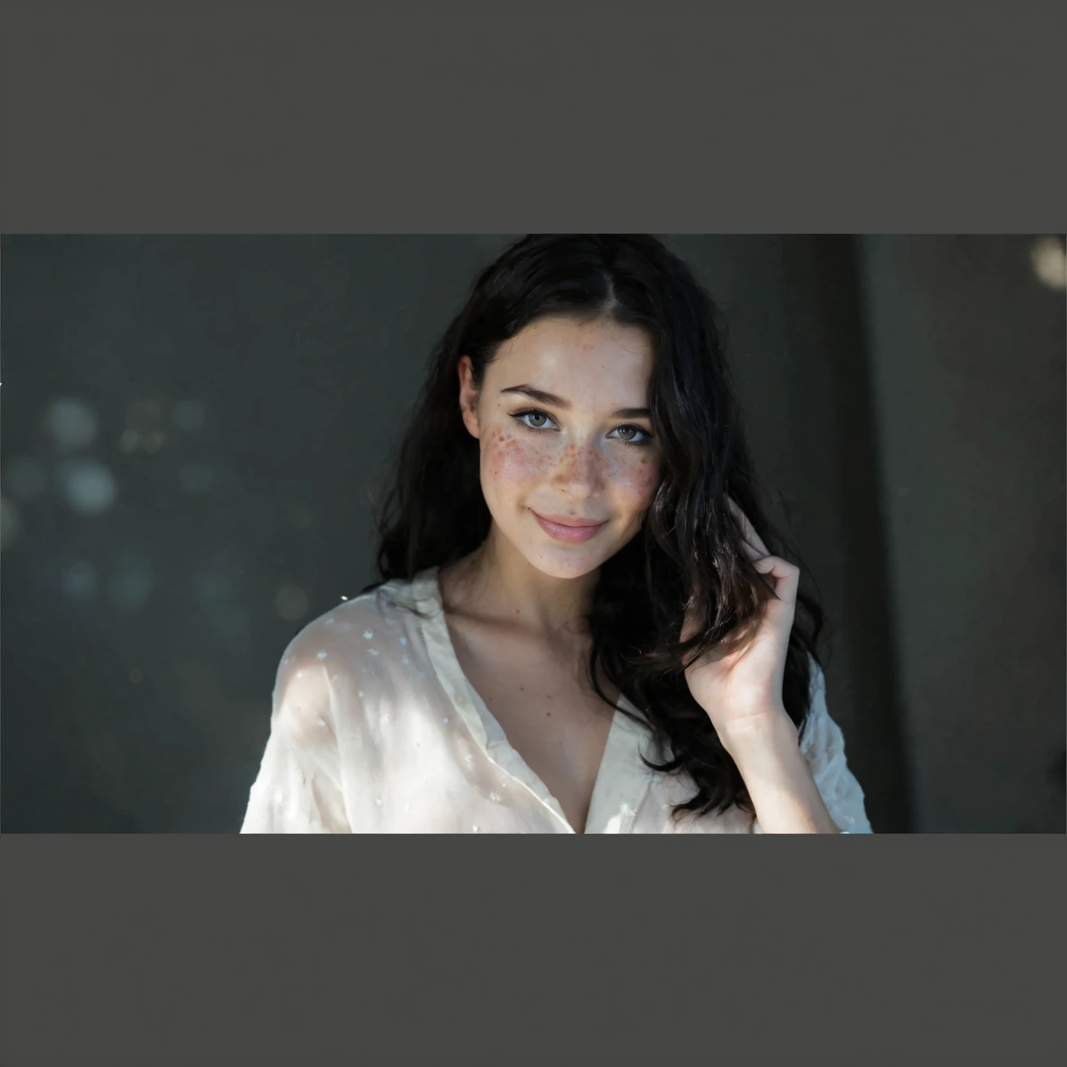stunning 28-year-old Giulia Ferraro, raven-haired Italian beauty, blue eyes, wavy long black hair by Gaston Bussire, looking into the camera, looking into the camera, (crowded:1.4) ,white shirt, jeans,Faded Polaroid Photo, analog, old faded photo, old polaroid, looking at viewer, (intricate details, masterpiece, best quality:1.4) <lora:xl_more_art-full_v1:0.5> , smiling, closeup, epic character composition,sharp focus <lora:NsfwPovAllInOneLoraSdxl-000009:0.7> <lora:add-detail-xl:1>