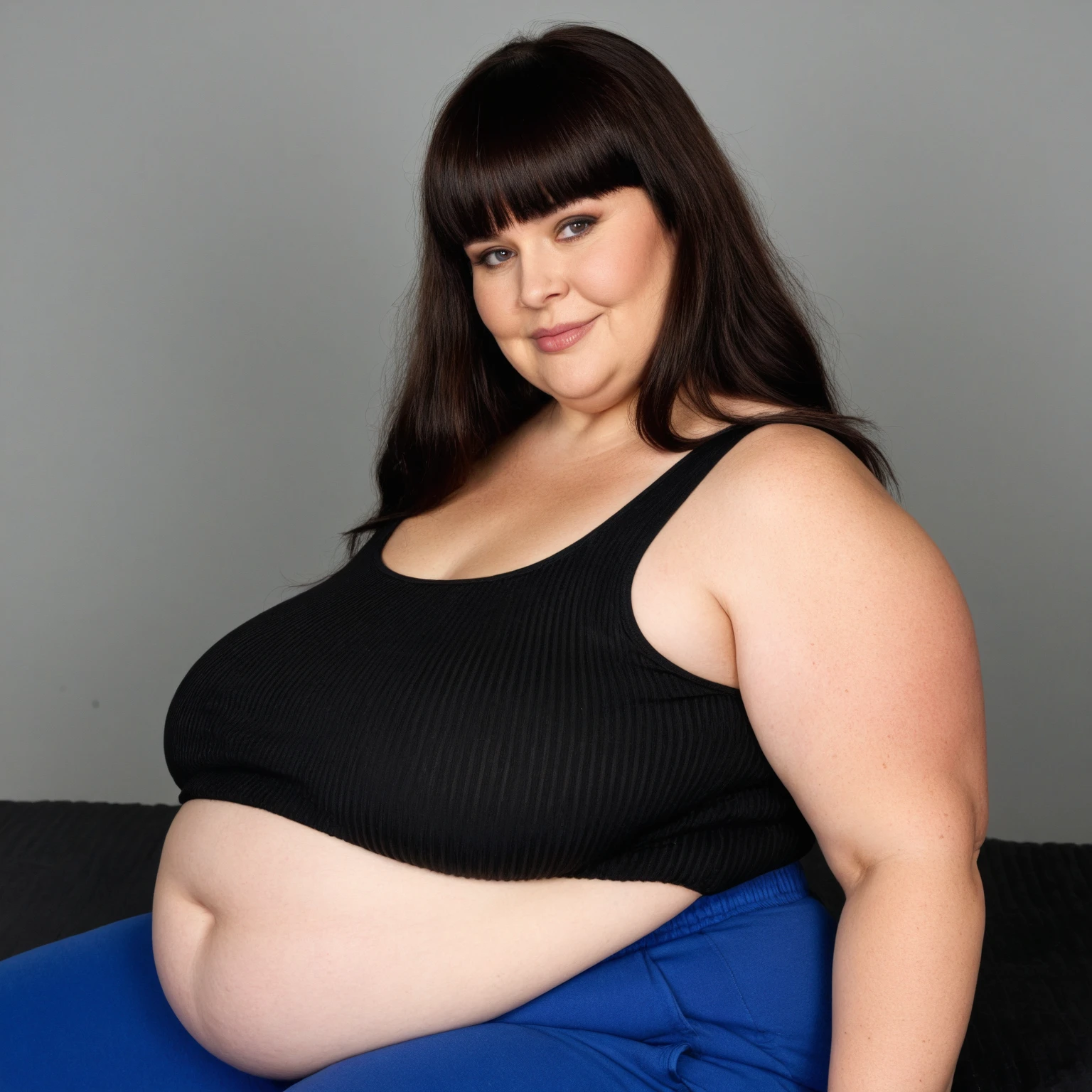 140kg extremely obese woman