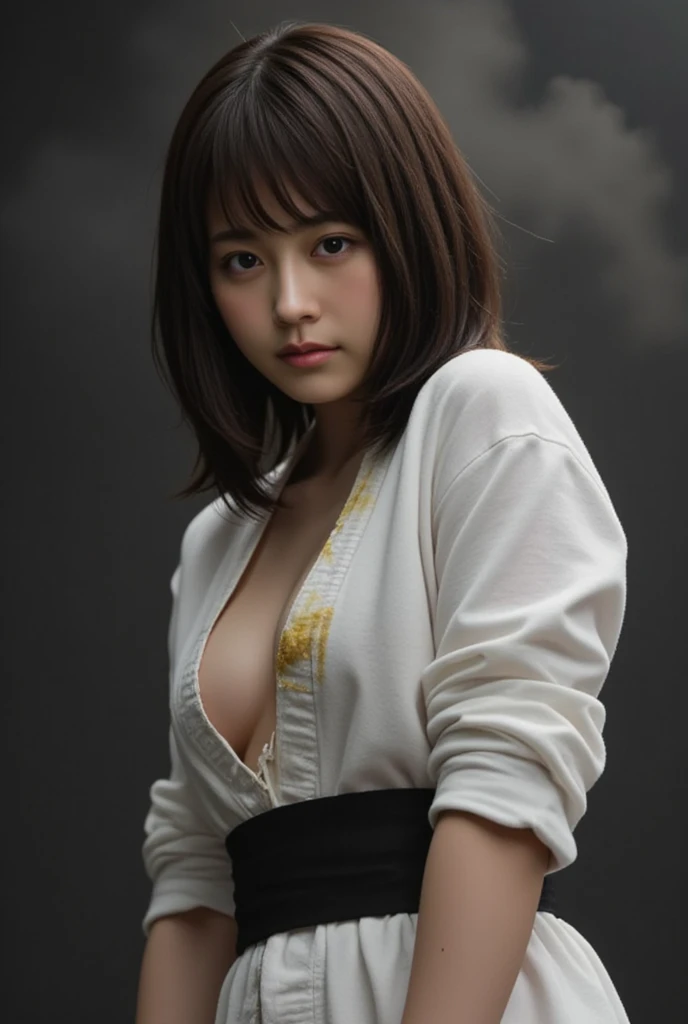 (((Low angle shooting、Looking into the camera:1.22,Leaning forward、Open shirt、No underwear)))、(((8k、highest quality、masterpiece、超A high resolution)))、(Realistic:1.4)、RAW Photos、(Real skin texture:1.3)、(Film Grain:1.3)、((Are standing、Skirt flutters in strong winds、Under the skirt、Do not bend your legs、Don&#39;don&#39;t bend your knees、Spread your thighs、Beachside、))、One Girl、Beautiful and detailed eyes and face、masterpiece、highest quality、close、thin、Japanese Uniform、dynamic、barefoot、Mr.々A pose、