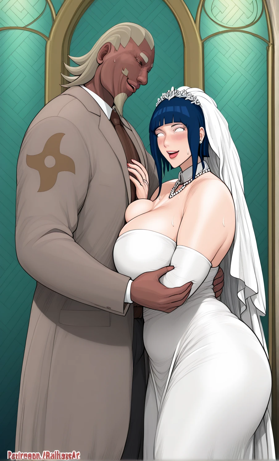 a father (he had been brainwashing by his second son,crossdressing,Sex with his second son every day, wear sexy Wedding lingerie,bride of his second son,have one's first night,,swear live as the wife of his second son for life) ,an empty abandoned church ,Already he divorced his wife by order of his second son.on.