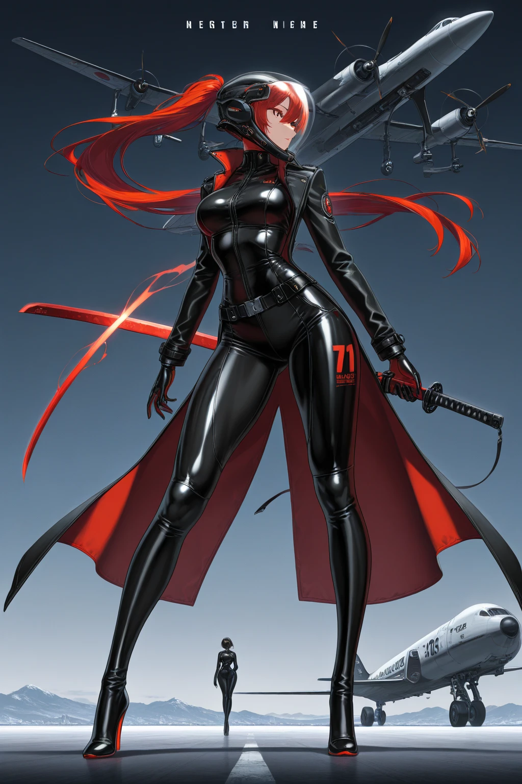 (((with your back to the viewer))), (((best qualityer))), (((perfectbody))), (((1girl))), Beautiful African American woman in oriental cyberpunk jacket, (((glossy black skin))), (((fully body))), (((dental floss))), (((afro girl))), (((coxas nuas))), (((DuneWalker))), high collar, digitalpainting, matte red, digital illustration, extreme detail, digitl art, 4K, ultra HD. Your skin is deep, rich color and her hair is pulled back into two braids, ((best qualityer)), (((Bettie Page))), (((clothes 100% vermelha))), (((slim))), (Muscles), (((Red suit))), ((Perfect masterpiece)), (detailded: 1.4), (absurdrez), (((bob hair))), (((full body fitness, neckline showing part of the breasts)), (((white hair woman, blushful))), 21 year old woman, Beautiful sexy woman, giant robot pilot, wild with perfect corpo fitness, wearing small mecha battle armor clothes, tiny thong, Simon Bisley styled for the cover of Heavy Metal magazine, clothing with Japanese cyberpunk graphic patterns, Halftone pattern and vertical stripes, earth tone, exiting the body of a giant robot
