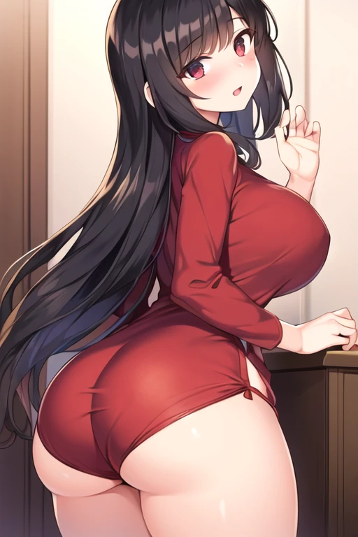 (((Woman standing on head)))、Very large breasts、Exposing breasts、Thick pubic hair(((NSFW、Naughty pictures)))