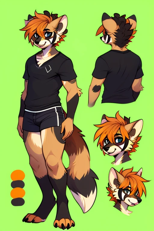 ( Absurdly , High quality , ultra detailed ) ,( hand detailed ) , 1boy, solo, , (concept art, character sheet, character sketch), absurdres(highly detailed beautiful face and eyes)perfect anatomy, (Male yellow-gold wolf), (((lean-body))) ((thin body)) (fit), (dark-blue eyes, (lighter chest fur) (black cargo shorts), barefoot, intense eyes, (concept art, character sheet,), gold fur, gold hair (Thomas Fischbach style legs) (animal feet)