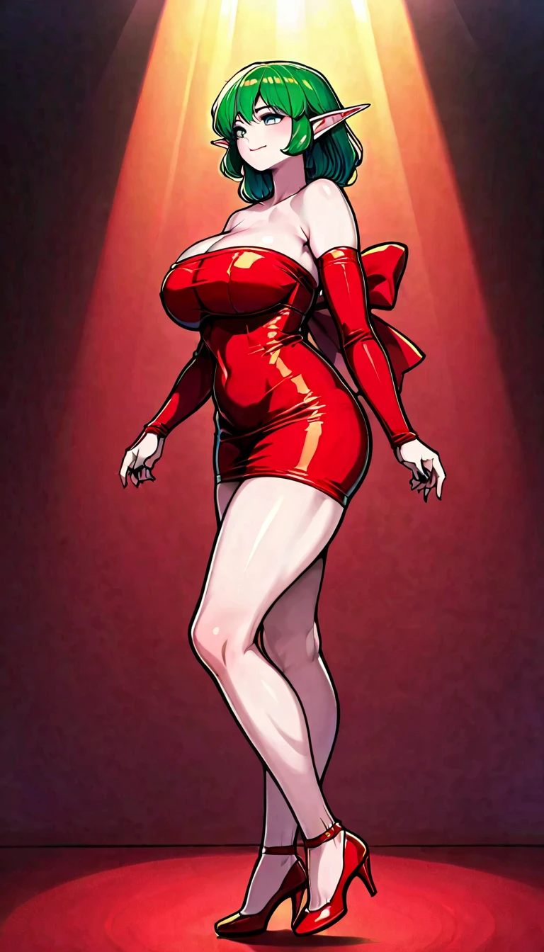 dark fantasy anime illustration of a (mature MILF BIMBO albino skin and short white hair), (FULL BODY) perfect face, wearing tight leather stealth armor, stalking, BIG KNOCKERS CLEAVAGE, lustful smirking smile red blush red cheeks, chain leash, kneeling, shackles, leather black collar slave, ((BLACK background)) hands on glass WITH KNOCKERS on glass, glass window fog water drop, 5 fingers each hand, metal handcuffs, black choker collar, thigh highs, long legs, metal ankle, metal sandals, metal shoulders, standing straight symmetrical against glass