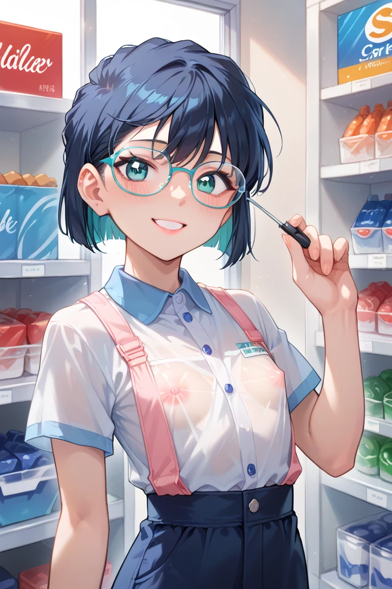 masterpiece, best quality,multiple 、 hair ornament, ponytail, hairclip, eyes, bandana, striped, smile, short hair, shorts, long hair,looking at viewer, hug, shirt、Nipples、Sit down and spread your legs wide((Sunburned skin、naked))((Male organ))、Show your ass、Glasses、((Nipples))((Fainting girl))((big breasts))((Show your back))((Cream Pie))(()(((Inserting a dildo into a woman vagina)))((Small breasts))((I narrowed my eyes and opened my mouth、Wow smile))