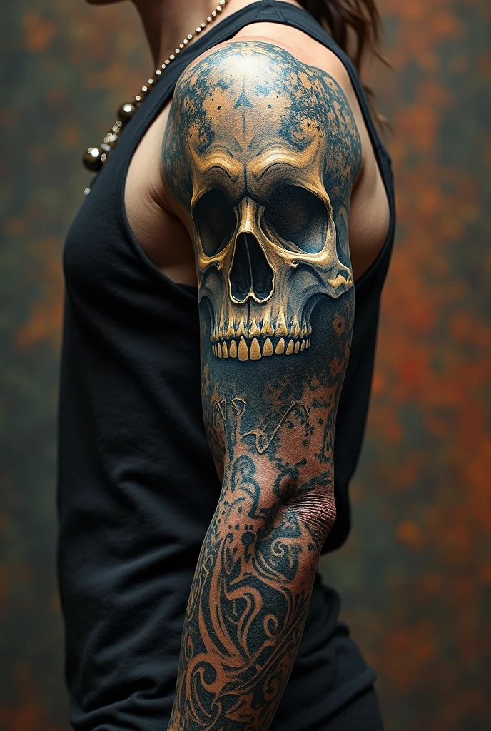 Gangster forearm tattoo