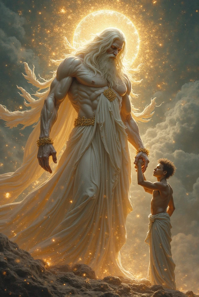 Strong man under the gaze of God