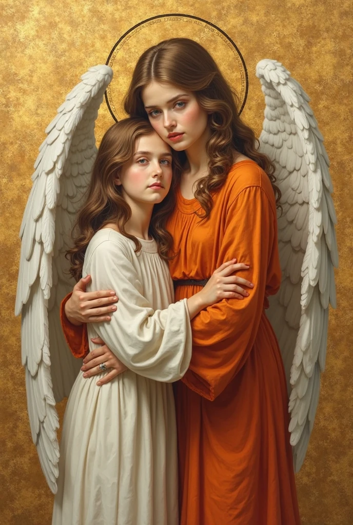 girl Russian child, clos PORTRAIT, with long red hair holding a dove, beautiful angel, of a beautiful angel girl, ethereal angelic being of light, of beautiful angel, beautiful female angel, angelic light, girl with angel wings, beautiful portrait of angel girl, angeled girl, angelic, portrait of a beautiful angel, angelic, guide of the angel's spirit, angel protecting the woman, she is coming to heaven