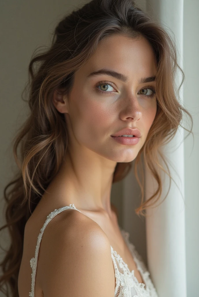 A y girl breaking a realistic photo