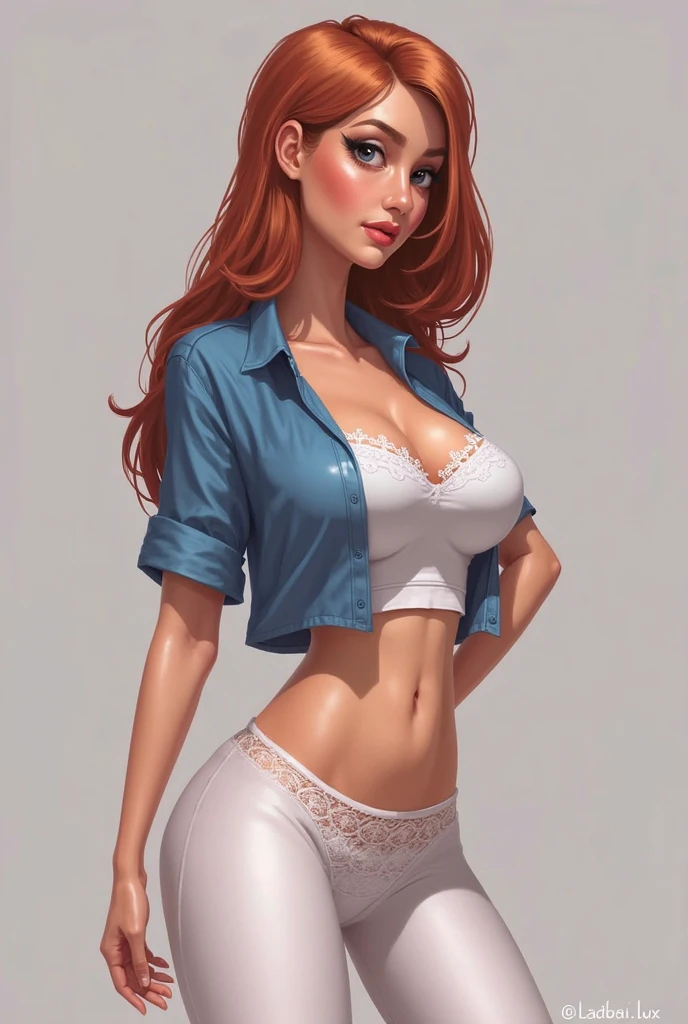 ((masterpiece)), (realistic: 1.35), best quality, (8k, best quality, masterpiece: 1.2), ultra-detailed, illustration, back, she's on her back, she's wearing a short plaid college skirt, no bra, cropped transparent white, wet outfit, smiling, gorgeous face, slim waist, beautiful hair detailed, a girl, teen, sexy young ((solo)), Best quality, masterpiece, ultra-detailed high res, (photo-realistic: 1.4), Full body, long red hair, wet hair, emerald green eyes, thick shapely thighs, big ass Perfect, (high quality), (realism), 8k, sexy young, sexy realistic, best image quality, masterpiece, super high resolution, (fidelity: 1.4), realistic rain, city, simple background, detailed materials, beautiful highlights, beautiful shadows, volumetric lighting, subsurface scattering, good proportions, (mature adult: 1.15),