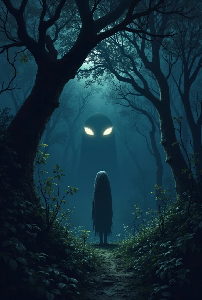 ghost eyes watching in the night from a distance