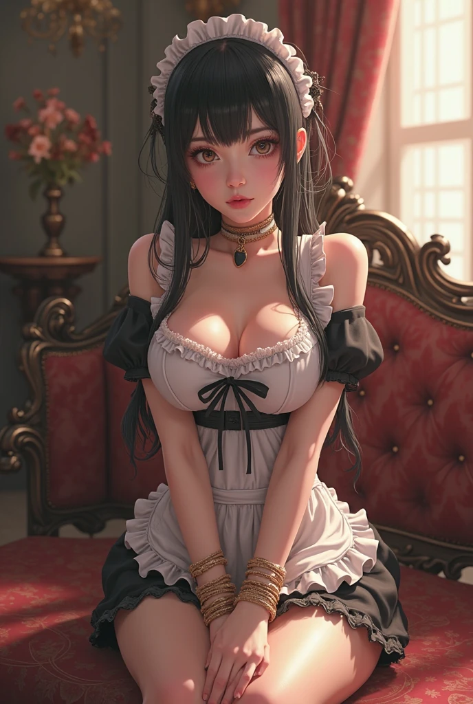 A sexy、Glamour、A slight smil、garterbelts、knee high socks、panthyhose、Beautifying the world、Unhappy、Lament my night's fantasy、Transcendent beauty、Beautiful shape、wretched、ghosts、wraiths、Evil Spirit、Beautiful、boredom、Unusual beauty、Bewitching、Fornication、Hard Dark Gothic Makeup、Maniacal、Deep night sky、horor、twin-tail hair、Black Dark Eyeshadow、slaves、crying how bright、mourn、Sad songs、Good skin luster、Lace pink、Long hair straight hair、Dark Gothic Makeup、Dark smile、Restless Palace、Expressions of sexual arousal、Fragrant beauty、age19、carriage、Lying、seductiv、look down from above、 slightly plump thighs、Strong sexual pleasure facial expressions、A look of shame、open your legs a little、maid clothes、Dark Gothic、Gothic Long Dress、Gothic lolita、Dark purple hair、Masturbation、bell sleeves、Wizard Sleeve、Obscene look、Stained glass background、masterpiece、best quality、ultra-detailed、all-fours、crawl on all fours、Crawl your bet、sleeps in a bed、Raise your buttocks、Turn your buttocks、Refers to 5 books、Glitter of sweat on your shoulders、Glitter of sweat on the chest、Glitter of sweat on the face、Glitter of sweat on the thighs、Deep hand in crotch and panting expression、Expressions of sexual pleasure in anguish、sweating profusely、