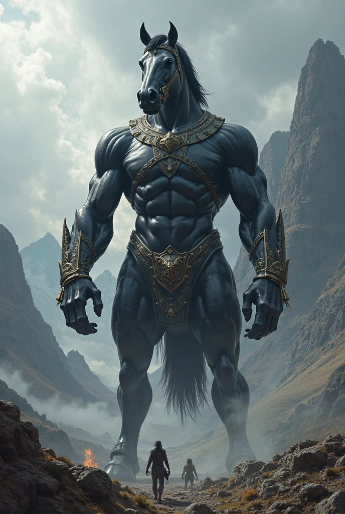 Furry, Antro, [Horse color Gris Plateado Brillante metal] , Half side pose , [Fundoshi Bulto Male Big], [Fundoshi Blanco ajustado], Solo, [Bulto Male Big], Hooves , Big Balls, Detallado 4k, cuerpo completo, cuerpo furry silver dark, Fonde de Desierto con Eclipse solar Total, Eyes Pupil Marron, Alta resolucion, Silver Hair