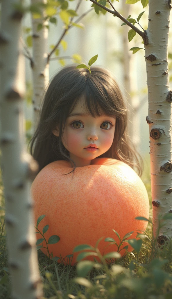 Cute ,dolls,Lying on an apple tree,Laid back,Cool