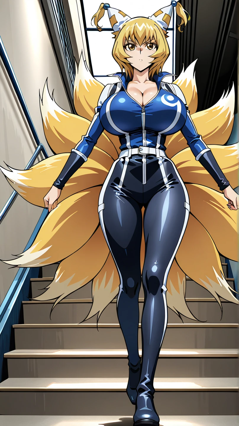 bunny suit, wearing a bunny suit, realistic bikini, pointy bunny ears, latex shiny, large hips, realistic - anime