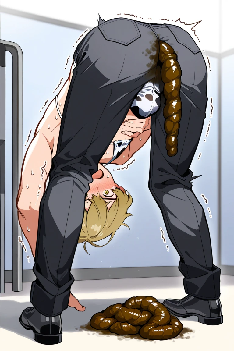 Sexy blonde kid . literal female . Sexy baby . . . Thick collar. Naked. . Ballgag . Drooling. Vibrator. Being raped by a man. Tied up. Standing. Latex high heels. Blindfolded.