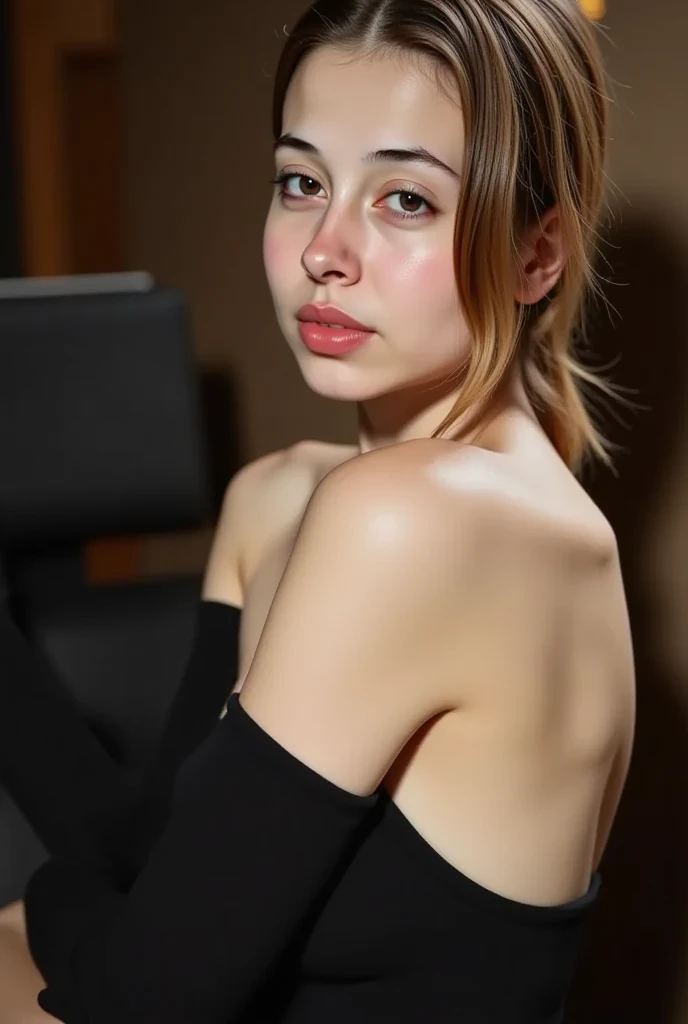 Arafed mujer con un vestido negro posando para una foto, Irina Nordsol Kuzmina, Vestido tubo-top, Vestido sin tirantes, Kylie Jenner, Retrato Sophie Mudd, Dasha Taran, angelina stroganova, Anastasia Ovchinnikova, Yelena Belova, Olga Buzova, Alexandra Waliszewska, Modelo de Instagram