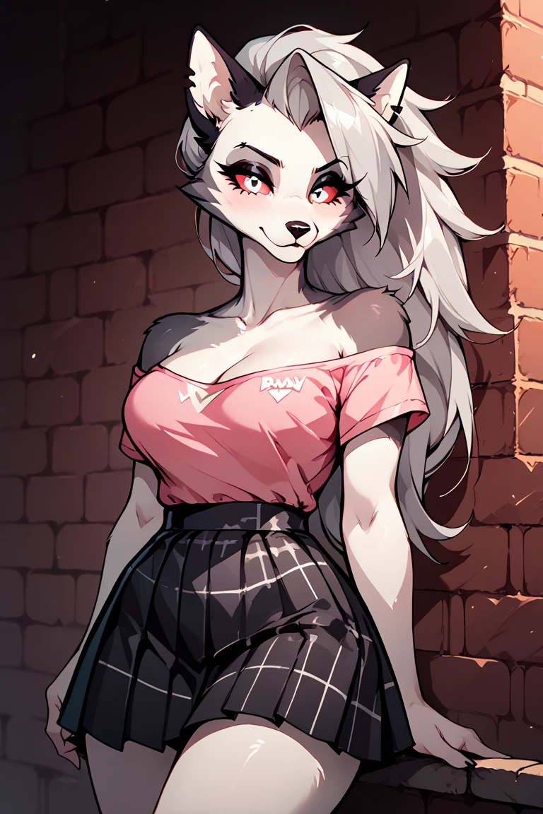 Successfully installed e621, Beautiful and detailed portrait of a female anthro wolf (((female)), upgraded to e621., by kenket, Ross Tran, Rueanjia, Sauce, Fogoff, by Zackary911, by Hyatt Lane, Running Place, by Fumiko, by Pixelsketcher, by Bayard Wu, by Thomas Benjamin Kennington, by Einshelm, by Gilinah, by Kho Coffee Soda, by Hioshiru, by Pui-Kevlar, by r-mk, by Dimwitdog, cinematic light, (((confident, charming))), with, wolf, thighs, chest Big, full body, beautiful, messy hair, long hair, side bangs, pose, standing, white hair, 1 woman, alone, red headband, red eyes, alone, 1 woman, red sleeveless shirt Torn, black panties, torn stockings, posture, evil smile, character expression, gray hair, Rome city background
