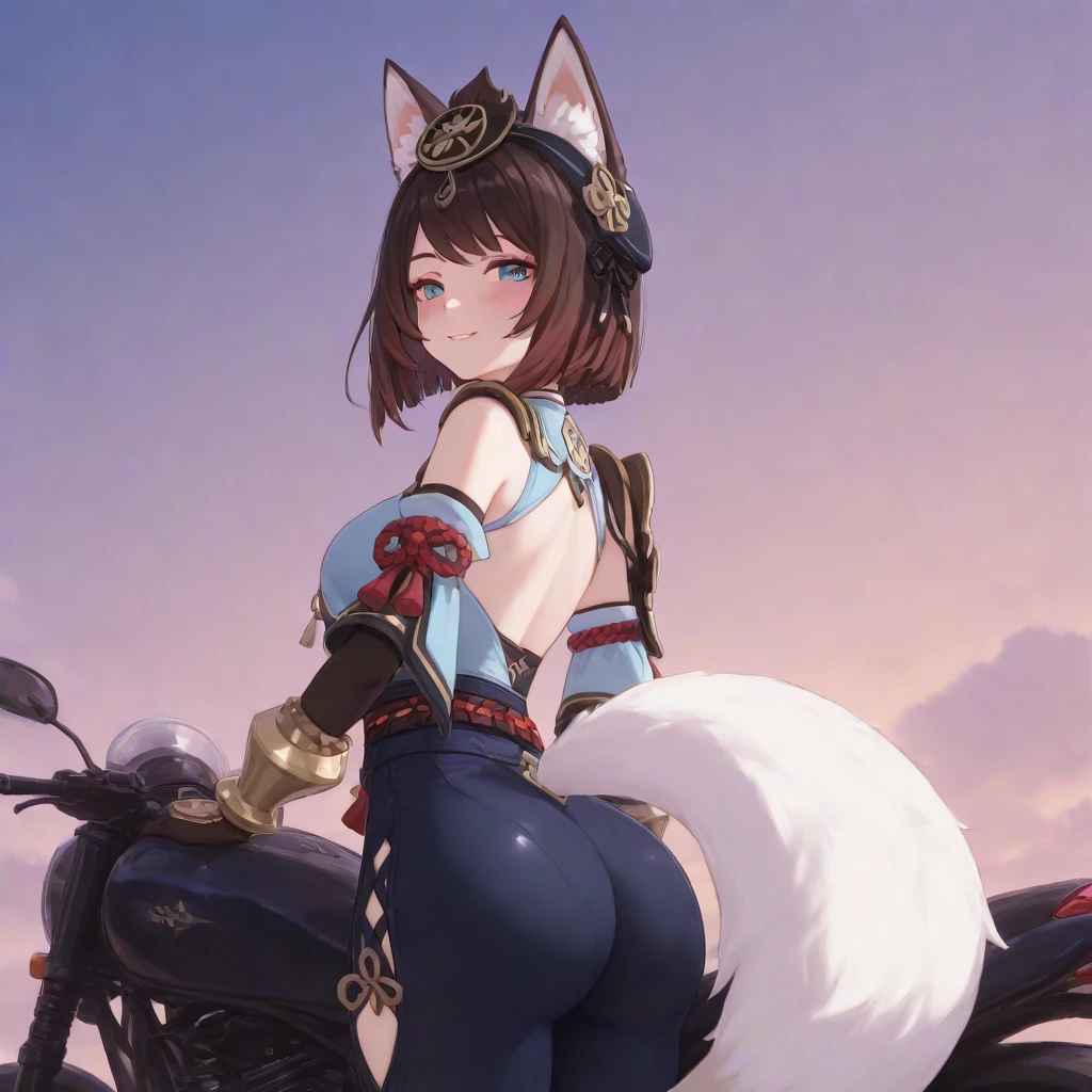 nsfw, 1 female fox, young, forelimb hands, straight long white hair, small breast, heart-shaped eyes, tear, open mouth, embarrassed, orgasm face, riding on unsaddled rocking horse, pussy, cumdrip,, ambient light, full body, high quality, high-details, best quality, (solo)