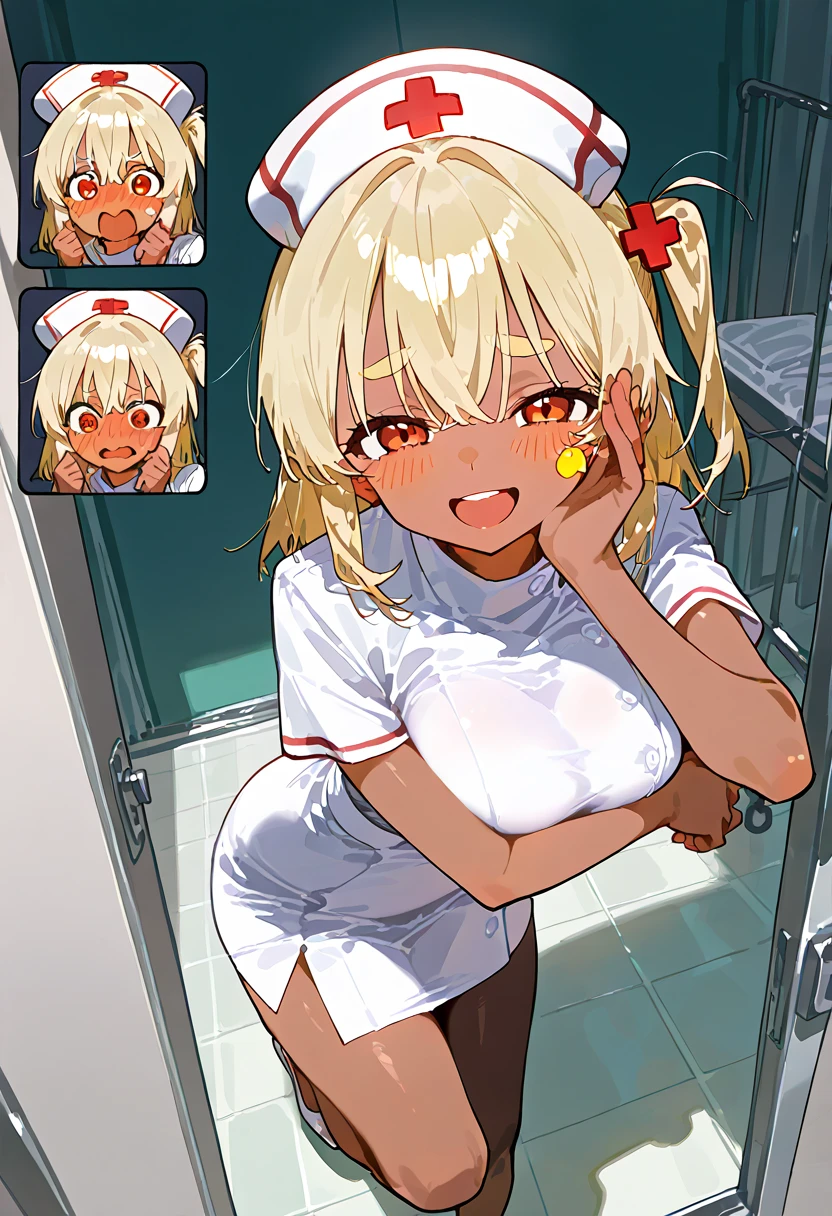 ((real quality:1.5)),((Japanese)),(best quality), 1person,super ,blush,shame smile,((child 8 years old:1.5)),((135cm:1.5)),(((((nsfw))))),(nude),((little idle)),(sports shoes),(spread pussy)),(((sumail))),((Japanese idol)),(((pussy/vagina))),(spread her pussy),(uterus,urethra),(spread legs,pussy focus:0.5),((soro)),legs spread, about to be ravished, wet pussy, leg grab,((TOKYO mega City:1.3)),((sexy nurse costume:1.5)),sports half tank top,orange hair,cute aye,(blond hair), 