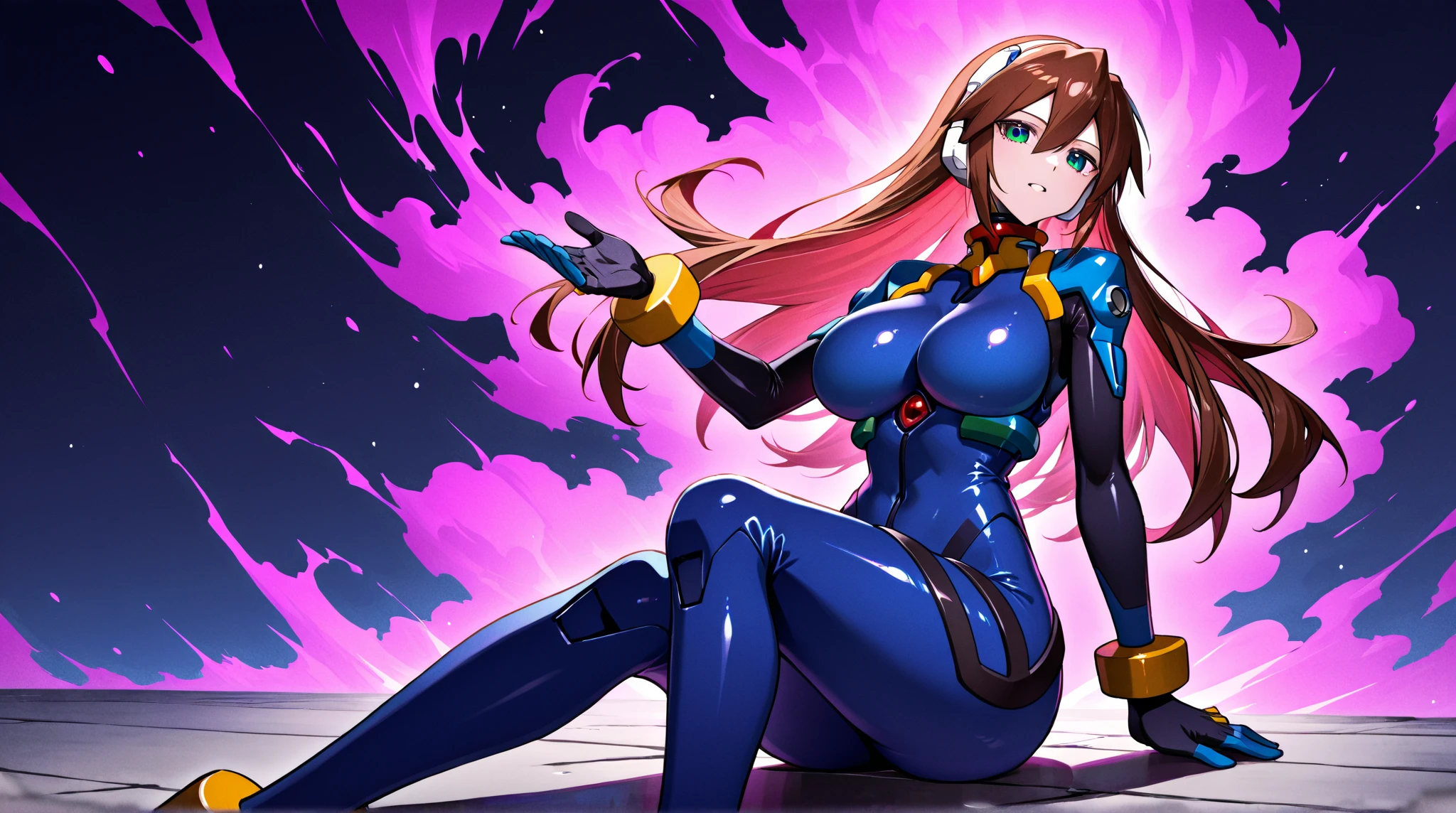 highest quality, masterpiece, 1 girl, valsione r, mecha musume, Machinery Parts, Long Hair, Redhead, Green Eyes, Medium chest, Mech Armor, robot, Mechanical Wing, milky way, space,Put your arms behind your head, Underarm, blush, Lips parted, Wide Hips, Thick thighs, Huge breasts.eroticい.Ticker,I'M in heat,I want a,frustration,erotic漫画,Licking one's lips,The eyes are heart-shaped.Nasty Woman,.erotic,Acme,Pervert woman,sexy, Full Body Shot, Masterpiece.,