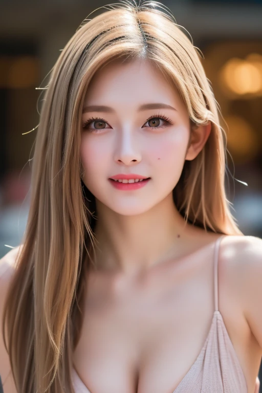 Beauty, Mystical Eyes、Big 、Super sexy、Pale skin、Shiny Hair、Super long hair、Loose and fluffy perm、Close to blonde、Are fat、fat、smile、Heavy makeup、Pink lipstick、Thick lipoisturized lips、Plump、Voluptuous、Indian、spring、Blue sky、White cloud、looking at the camera、Has bangs、Bangs fall on the forehead、Heavy makeup、Heavy makeup、The face is dark、Exotic Face