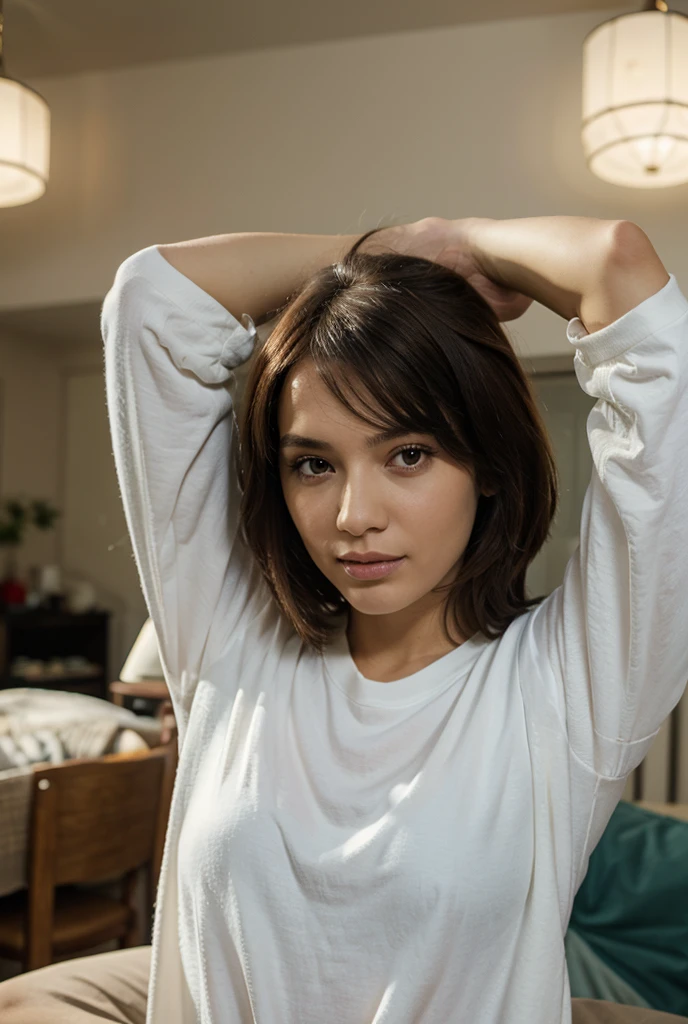 Girl White T shirt