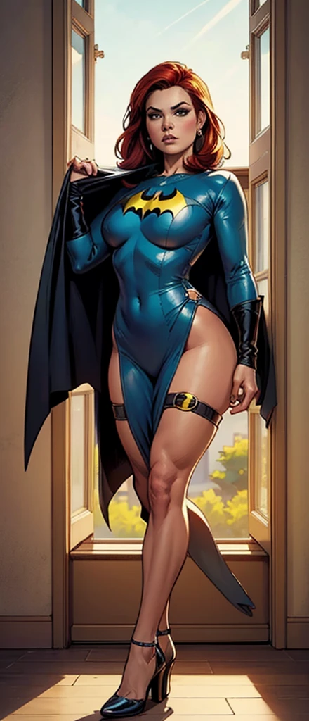 batman e robin wayne pela - arte - dos - quadrinhos, conceito de corpo inteiro art, estilo de quadrinhos DC, estilo de arte da DC Comics, por Thomas Dalziel, estilo de quadrinhos dc, inspirado em Bruce Timm, animated series, conceito de corpo inteiro, batman beyond, Design de personagens de corpo inteiro, folha de modelo de alta qualidade, detailed conceito de corpo inteiro art